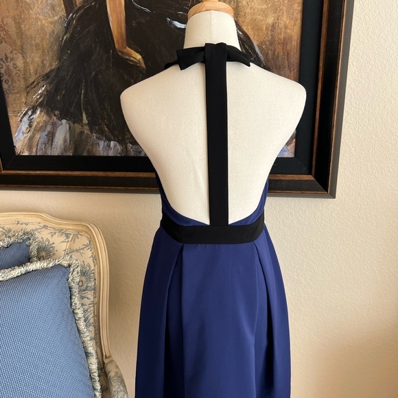 Luxury: JILL Jill Stuart Dress- Purple, Black, Backless Halter - Picture 3 of 7